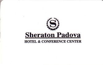 Hotel Keycard Sheraton Padova Italy Front