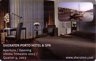 Hotel Keycard Sheraton Porto Portugal Front