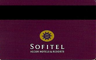 Hotel Keycard Sofitel Brussels Belgium Back