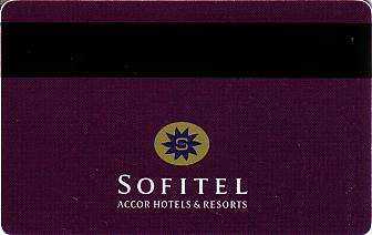 Hotel Keycard Sofitel Cannes France Back