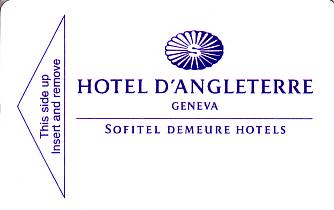 Hotel Keycard Sofitel Geneva Switzerland Front