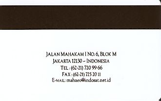 Hotel Keycard Sofitel Jakarta Indonesia Back