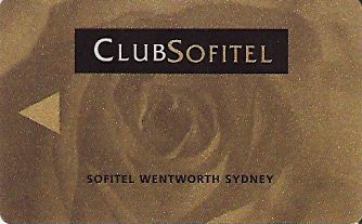 Hotel Keycard Sofitel Sydney Australia Front