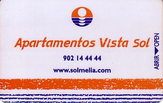 Hotel Keycard Sol Melia - Sol Inn Palma Mallorca Spain Front