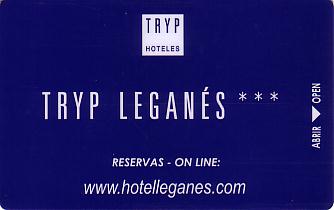 Hotel Keycard Sol Melia - Tryp Madrid Spain Front