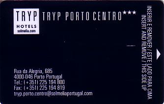 Hotel Keycard Sol Melia - Tryp Porto Portugal Front
