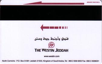 Hotel Keycard Westin Jeddah Saudi Arabia Back