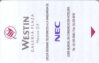 Hotel Keycard Westin Mexico City Mexico Front