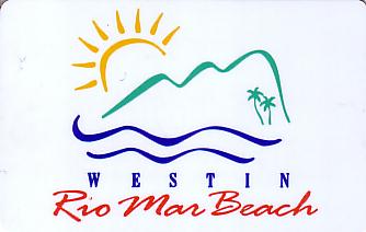 Hotel Keycard Westin Rio Mar Beach  Front