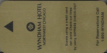 Hotel Keycard Wyndham Chicago U.S.A. Front