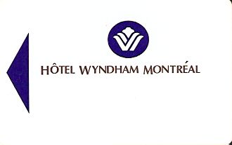 Hotel Keycard Wyndham Montreal Canada Front