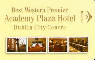 Hotel Keycard Best Western Dublin Ireland Front