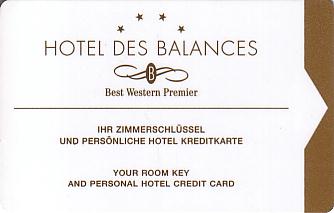 Hotel Keycard Best Western Luzern Switzerland Front