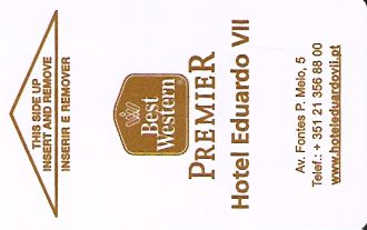 Hotel Keycard Best Western  Portugal Front