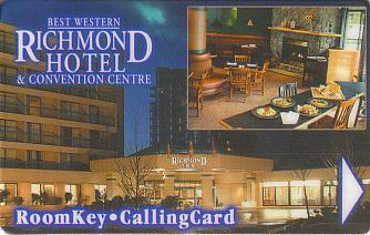 Hotel Keycard Best Western Richmond Canada Front