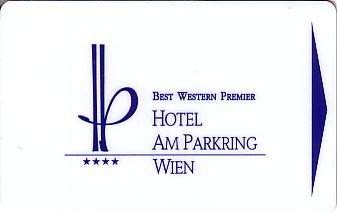 Hotel Keycard Best Western Vienna Austria Front