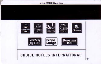 Hotel Keycard Choice Hotels Generic Back