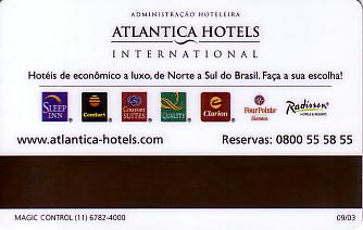 Hotel Keycard Choice Hotels  Brazil Back