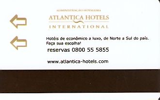 Hotel Keycard Clarion Hotel Brasilia Brazil Back