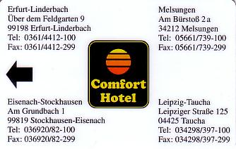 Hotel Keycard Comfort Inn & Suites Erfurt Germany Front