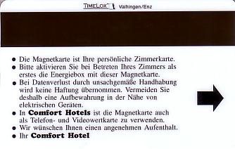 Hotel Keycard Comfort Inn & Suites Erfurt Germany Back