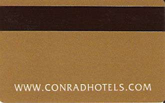 Hotel Keycard Conrad Bangkok Thailand Back