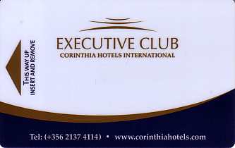 Hotel Keycard Corinthia Generic Front