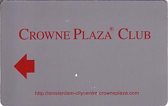 Hotel Keycard Crowne Plaza Amsterdam Netherlands Front