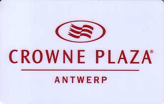 Hotel Keycard Crowne Plaza Antwerp Belgium Front