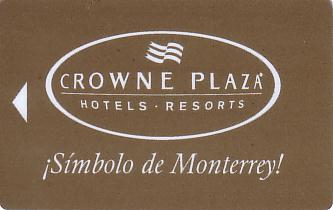 Hotel Keycard Crowne Plaza Monterrey Mexico Front
