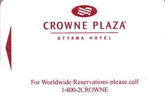 Hotel Keycard Crowne Plaza Ottawa Canada Front