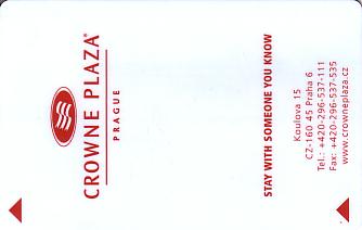 Hotel Keycard Crowne Plaza Prague Czech Republic Front