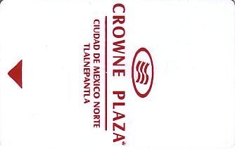 Hotel Keycard Crowne Plaza Tlalnepantla Mexico Front
