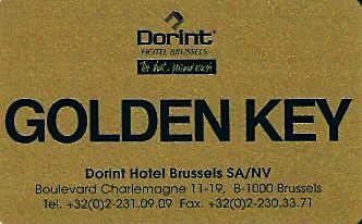 Hotel Keycard Dorint Brussels Belgium Front