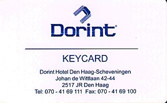 Hotel Keycard Dorint The Hague Netherlands Front