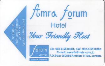 Hotel Keycard Forum Hotel Amman Jordan Front