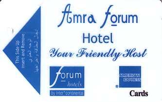 Hotel Keycard Forum Hotel Amman Jordan Front