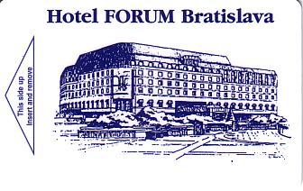 Hotel Keycard Forum Hotel Bratislava Slovakia Front