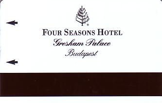 Hotel Keycard Four Seasons Budapest Hungary Back