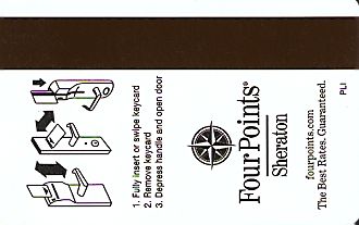Hotel Keycard Four Points Hotels Generic Back