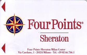 Hotel Keycard Four Points Hotels Milan Italy Front