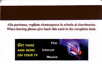 Hotel Keycard Four Points Hotels Milan Italy Back