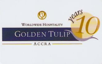 Hotel Keycard Golden Tulip Accra Ghana Front