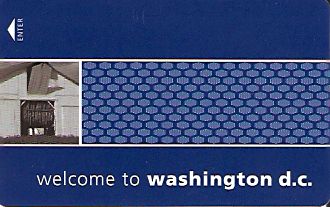 Hotel Keycard Hampton Inn Washington d.c. (State) U.S.A. (State) Front