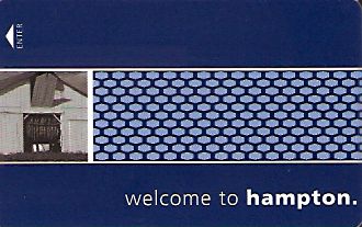 Hotel Keycard Hampton Inn Hampton (State) U.S.A. (State) Front