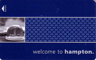 Hotel Keycard Hampton Inn Hampton (State) U.S.A. (State) Front