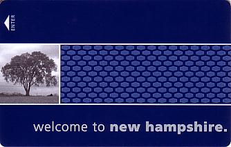 Hotel Keycard Hampton Inn New Hampshire (State) U.S.A. (State) Front