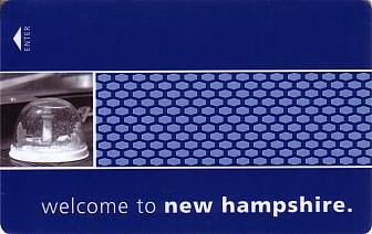 Hotel Keycard Hampton Inn New Hampshire (State) U.S.A. (State) Front
