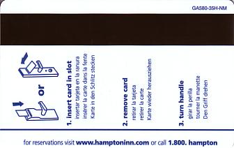 Hotel Keycard Hampton Inn New Mexico (State) U.S.A. (State) Back
