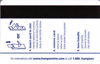 Hotel Keycard Hampton Inn Tennessee (State) U.S.A. (State) Back